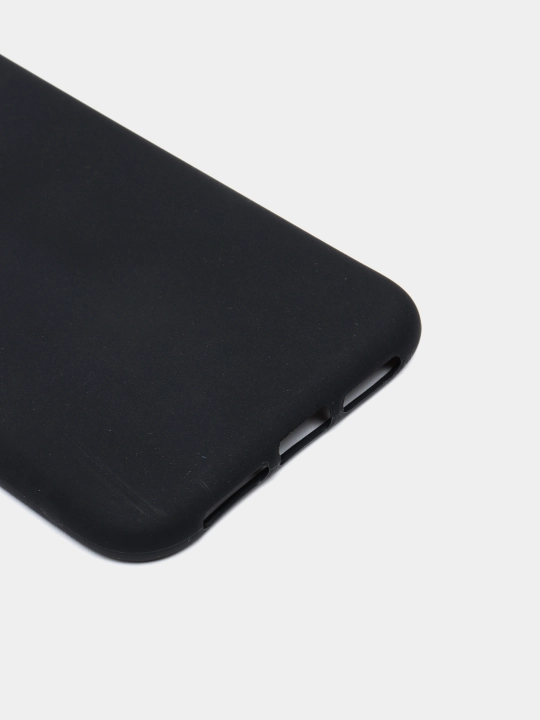 Silikon qora matli g'ilof iPhone 5 5S SE 6 Plus 6S Plus 7 8 Plus X XS XR 11 Pro Max