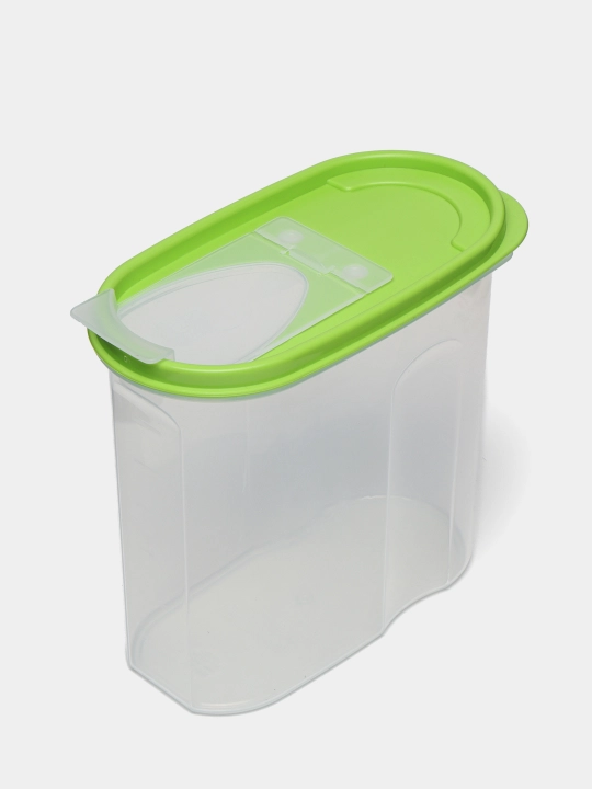 Oziq-ovqatlar uchun konteyner oval shaklida, 18 * 9 * 17 sm, 1.75 litr - 