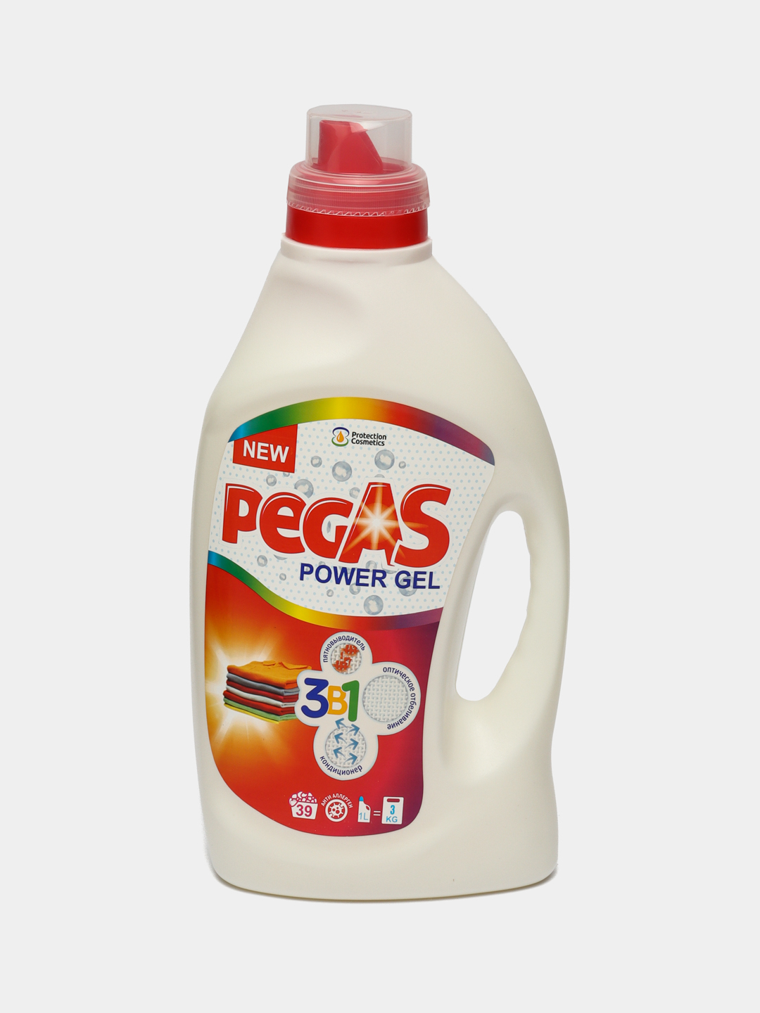 Гель для стирки Pegas, автомат, 1.95 л - 