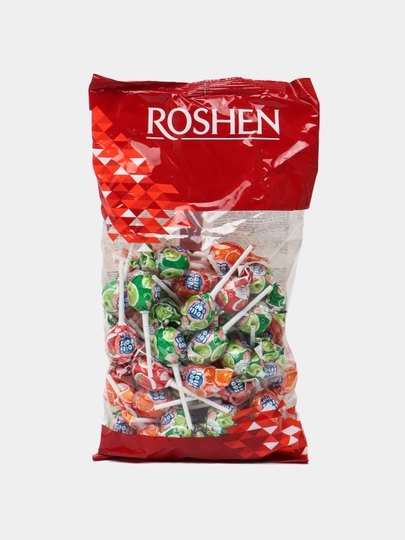 Конфеты Roshen Lollipops, фруктовый микс 900 г — ROSHEN-P030F54
