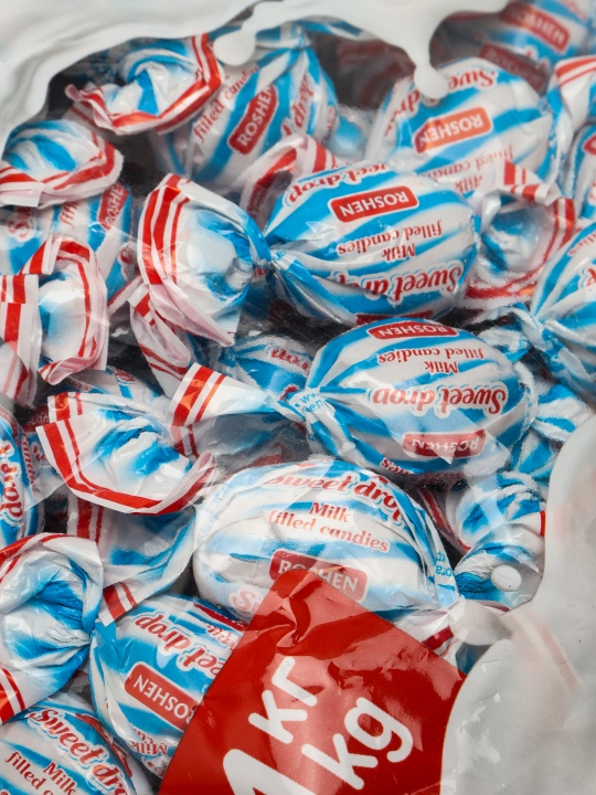 Shirinliklar Roshen suti tomchi, 1 kg