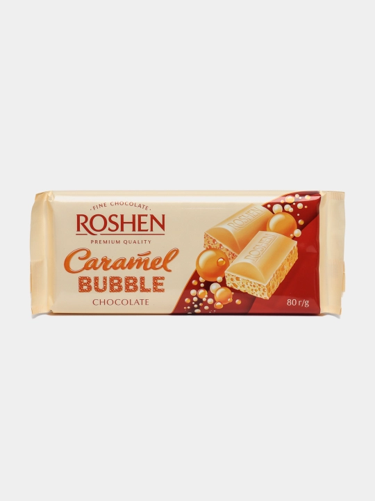 Шоколад Roshen Caramel Bubble белый, 80 г - 