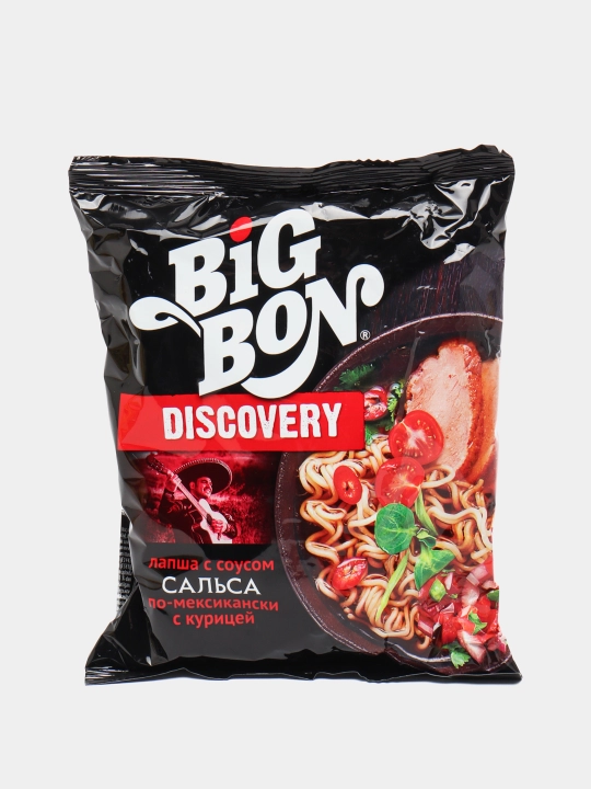 Lapsha Big Bon Discovery meksika salsa sousi, tovuq bilan