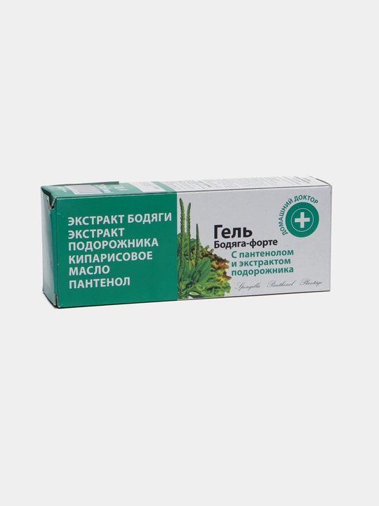 Yuz va tana uchun gel ''Bodyaga-forte'', Uy shifokori, 75 ml