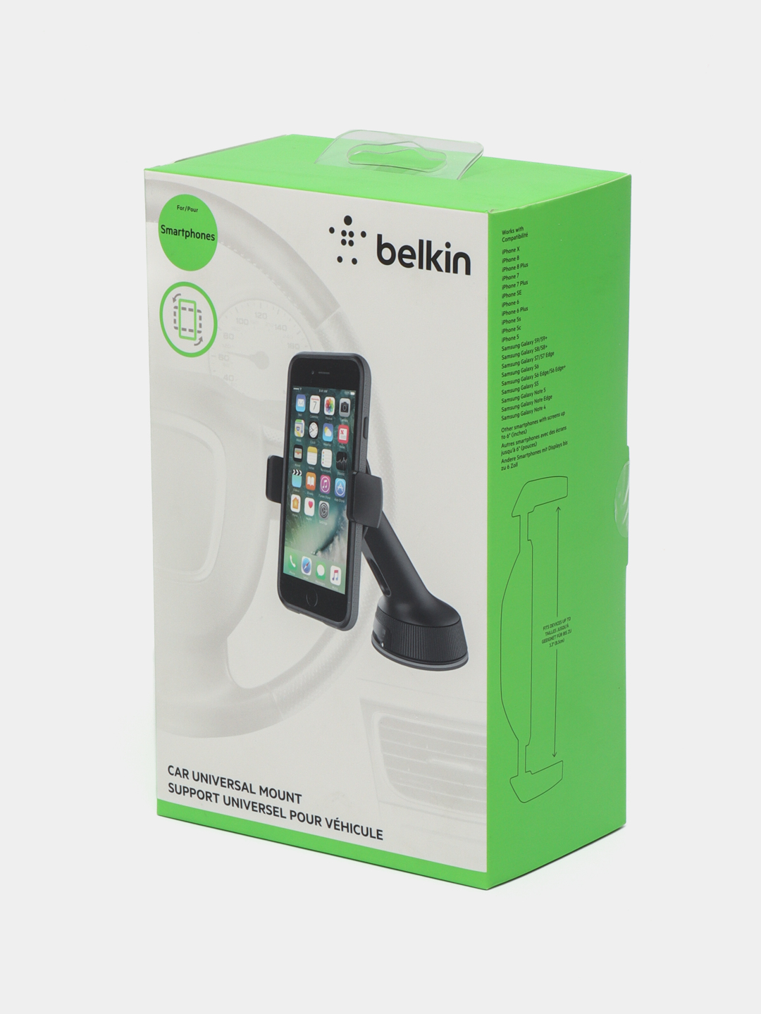 Автомобильный держатель универсальный Belkin Dash & Window Mount F8M978bt  купить по низким ценам в интернет-магазине Uzum (221006)