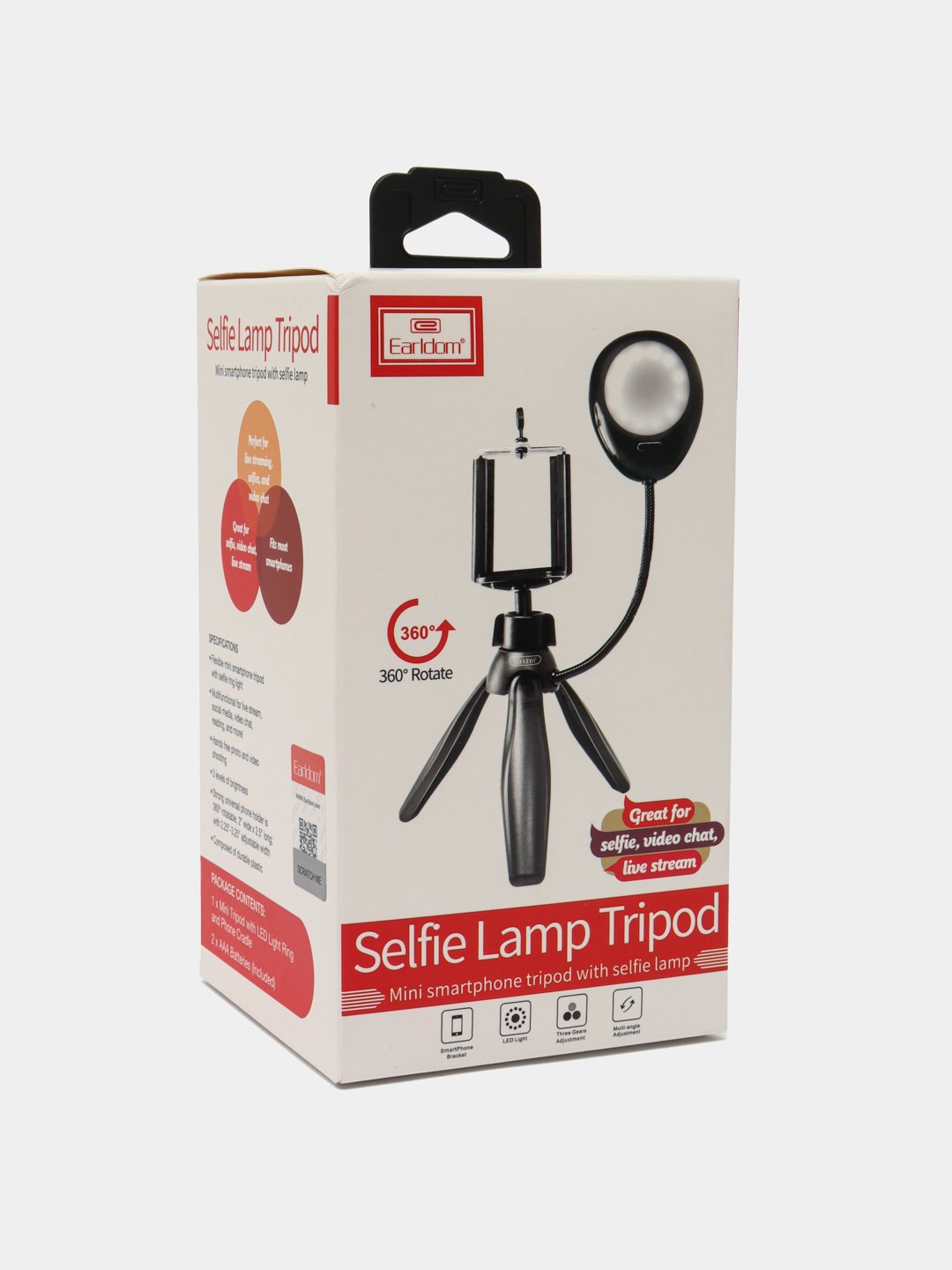 Настольный трипод штатив с подсветкой Earldom ET-ZP15 Selfie Lamp Tripod  купить по низким ценам в интернет-магазине Uzum (225654)