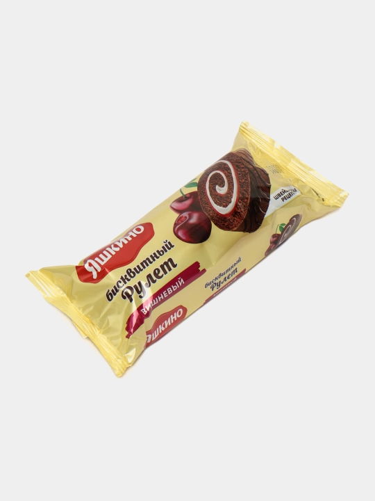 Biskvitli rulet Яшкино gilosli, 200 g
