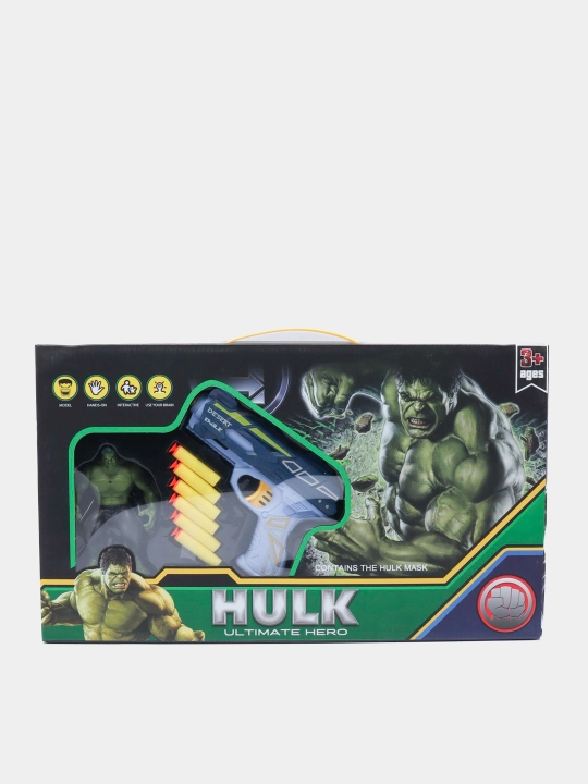Игровой набор Hulk, фигурка с пистолетом