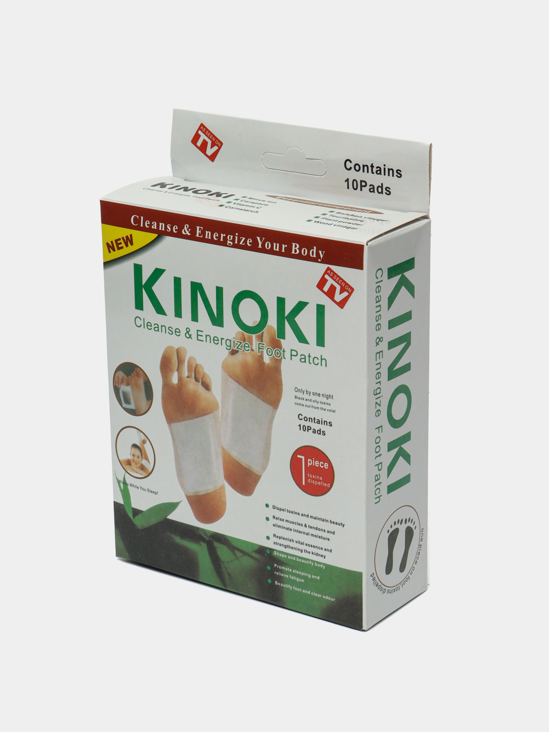 Обезболивающий пластырь для ног Kinoki (Киноки) для выведения токсинов ...