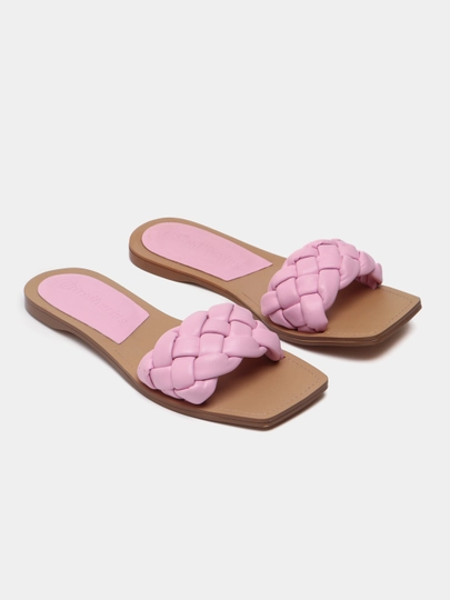 Тапочки женские Zara, Stradivarius, Bershka — ZARAOFF-STR9260-РОЗОВ-37