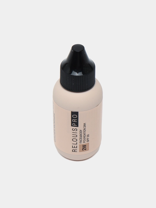 Крем тональный Relouis Pro Face&Body Foundation 24H SPF30 тон 2W средне-оливковый, 30 мл