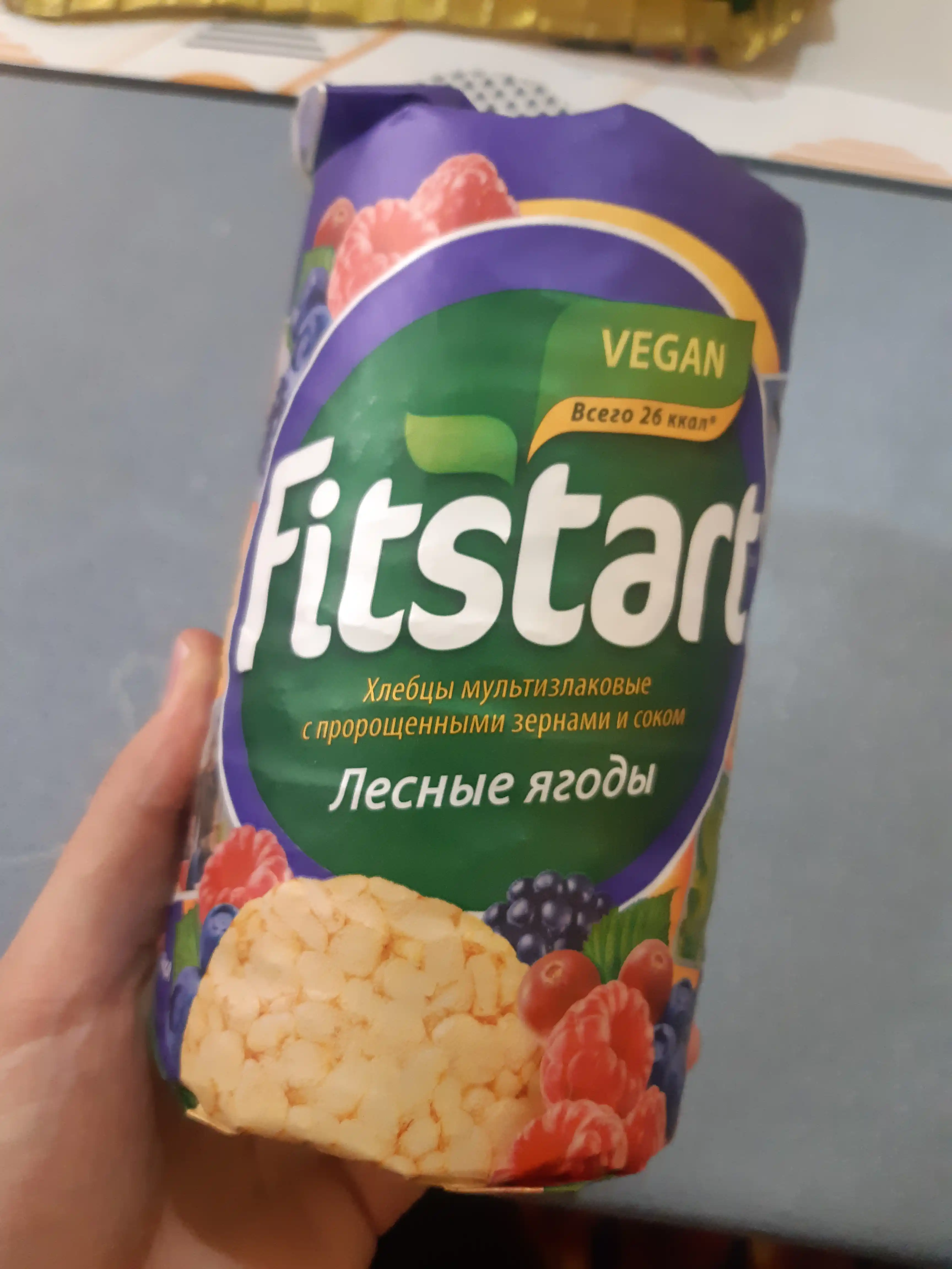 Хлебцы Fitstart, мультизлаковые, лесные ягоды, 100 г