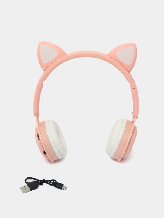 Simsiz bolalar quloqchinlari Cat Ear Bluetooth, quloqlari porlovchi mushuk