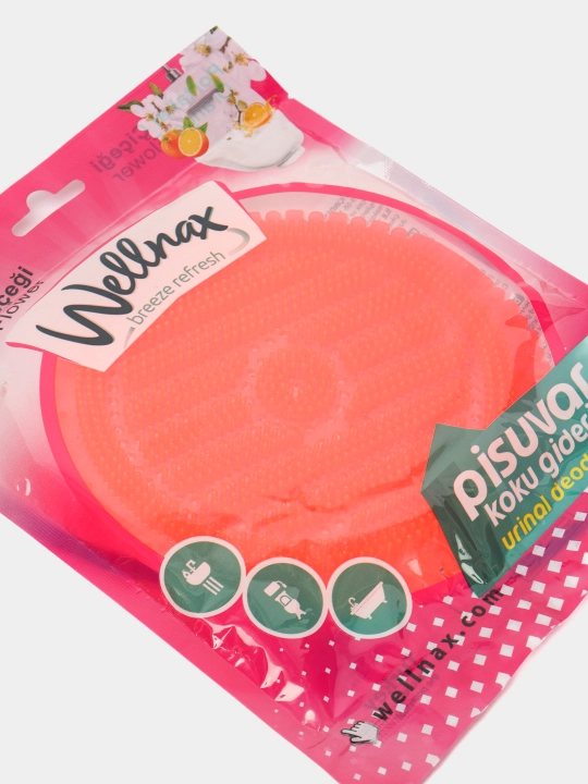 Дезодорант для писсуара Wellnax, оранжевый цветок, 50 г