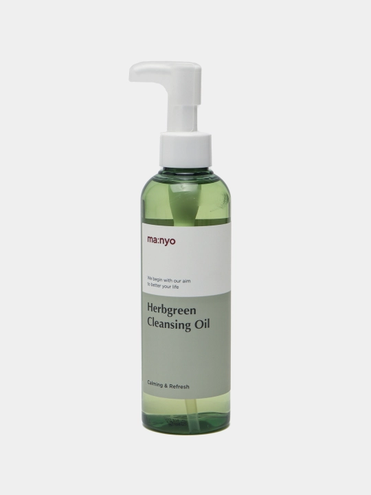 Гидрофильное масло на основе комплекса трав Manyo Herb Green Cleansing Oil, 200 мл - 