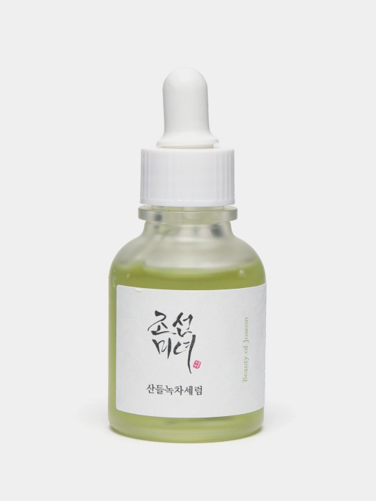 Успокаивающая ампула с зеленым чаем BeautyofJoseon Calming Serum: Green Tea+Panthenol, 30 мл - 