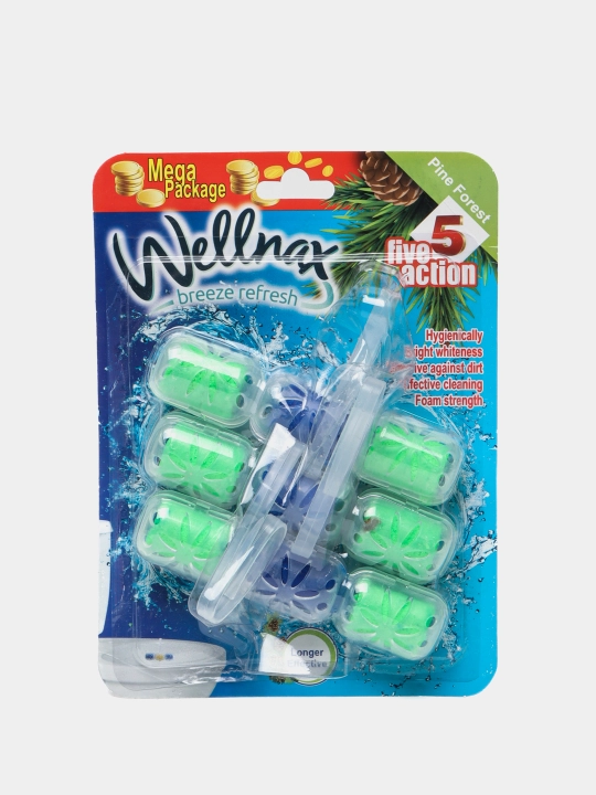Блок для туалета Wellnax, сосна, 3 шт * 57 г - 