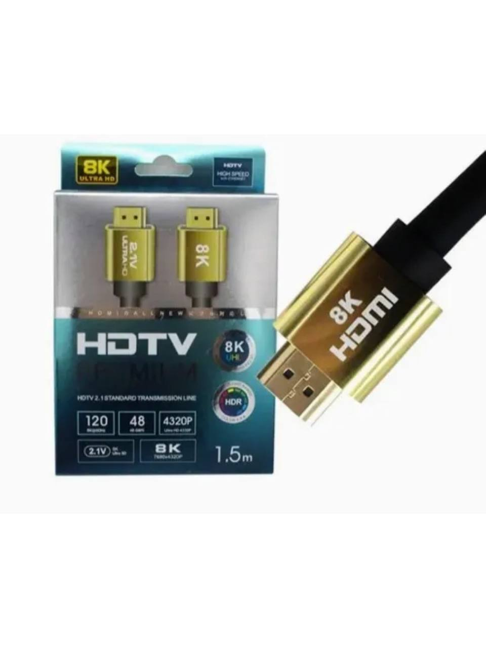 Кабель HDMI 2,1/60 4K при 120 Гц 2k при 144 Гц HDTV Premium 1.5 м, 3 м ...