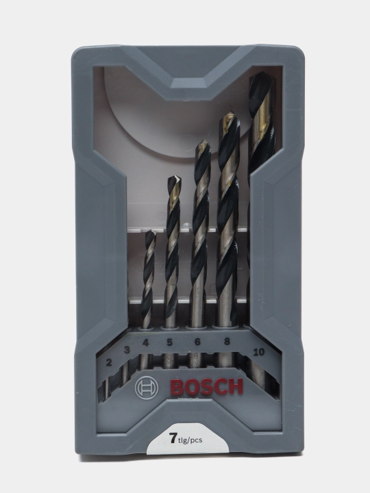 Parmalar to'plami BOSCH HSS PointTeQ Mini X-Line, spiral, vintli, 7 dona - 