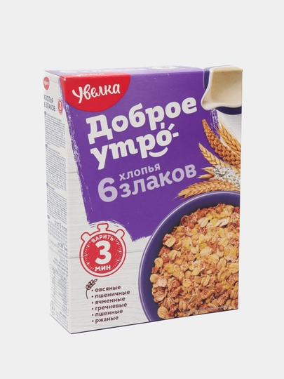 Хлопья Увелка 6 злаков, 350 г — UNIKS-УВЕ0079