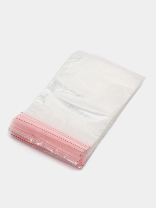 Zamokli paketlar Zip-lock, 100 dona