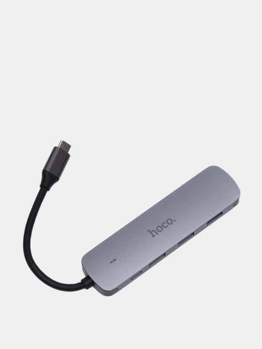 USB-hub adapter 5 tasi 1 da hoco. HB27 Type-C to HDMI+PD+USB3.0+USB2.0*2