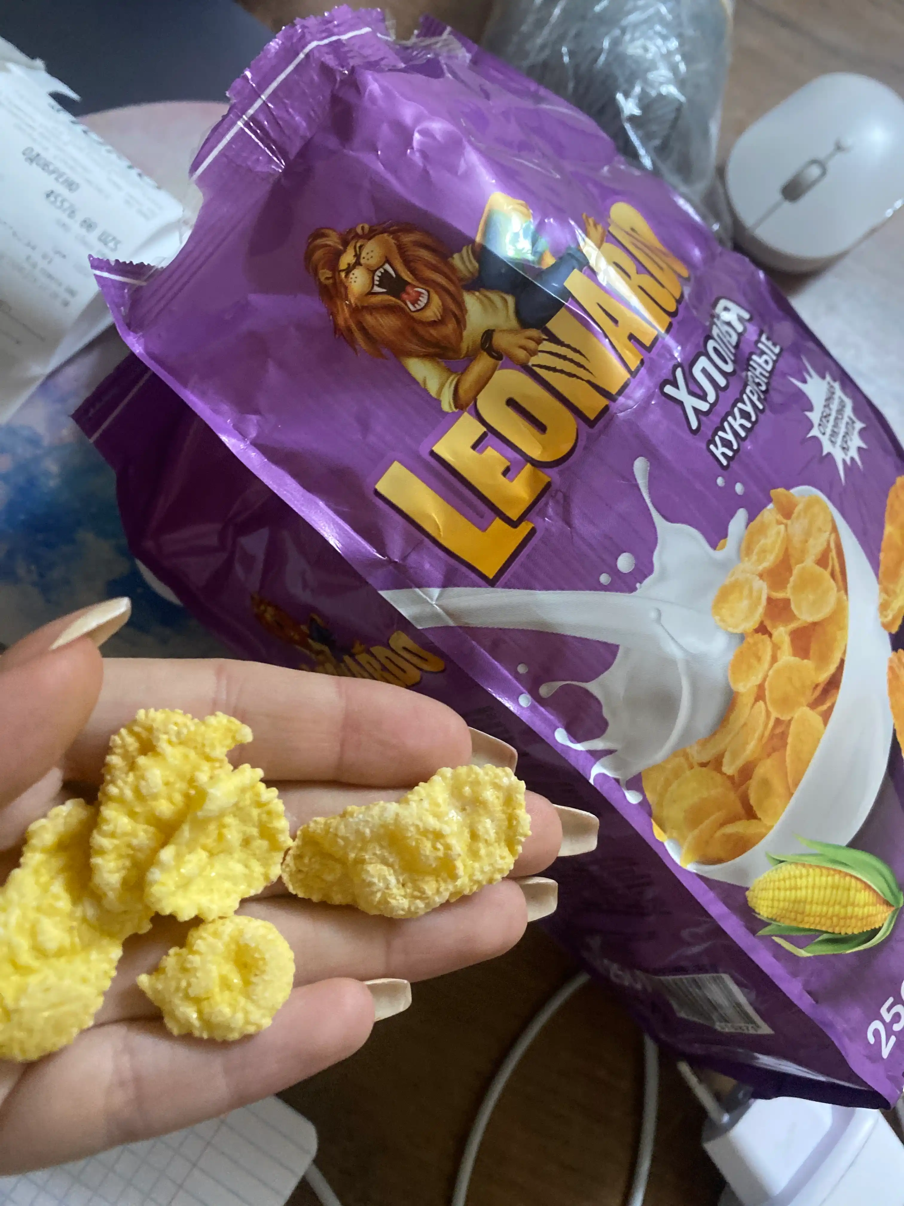 Хлопья кукурузные Leonardo, 250 г