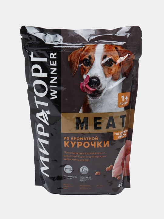 Miratorg Meat Itlar uchun quruq yem, tovuqli 500 gr