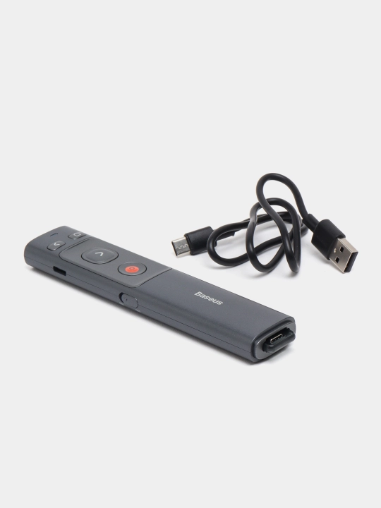 Prezenter Baseus Green Dot Wireless Presenter, kulrang akkumulyatorda - 