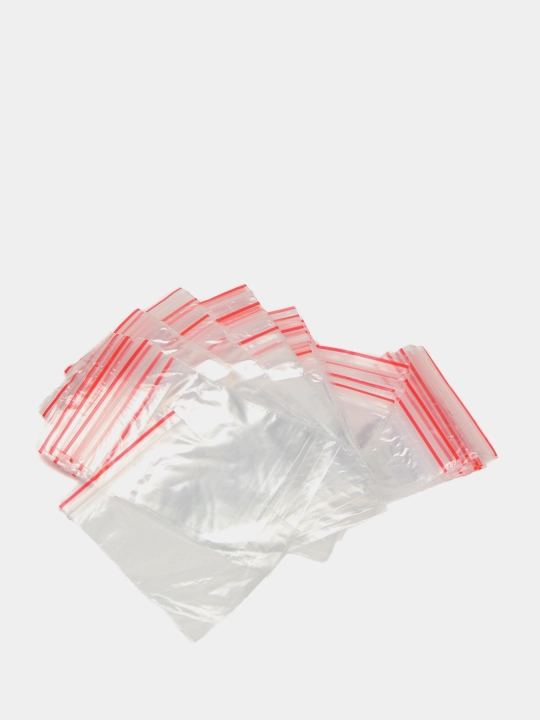 Zamokli paketlar Zip-lock, 100 dona