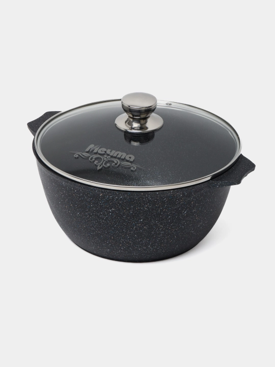 TM Мечта Granit Star Ultra kastryulkasi 1-10 l, kuyishga qarshi, qopqoqli, Greblon