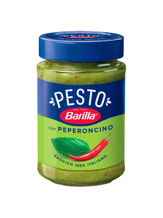 Соус Barilla Pesto Basilico e Peperoncino с базиликом и перцем чили, 195 г
