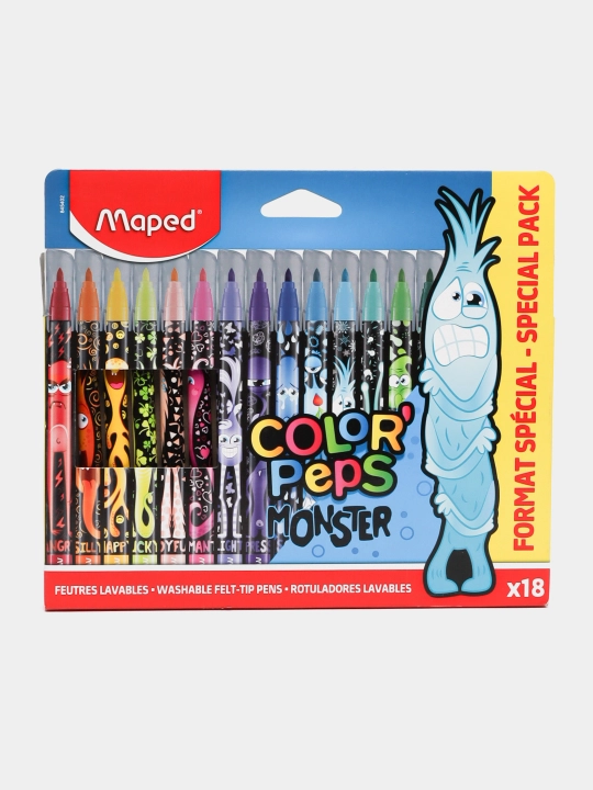 Flomasterlar Maped 845402, 18 ta rang Color'Peps