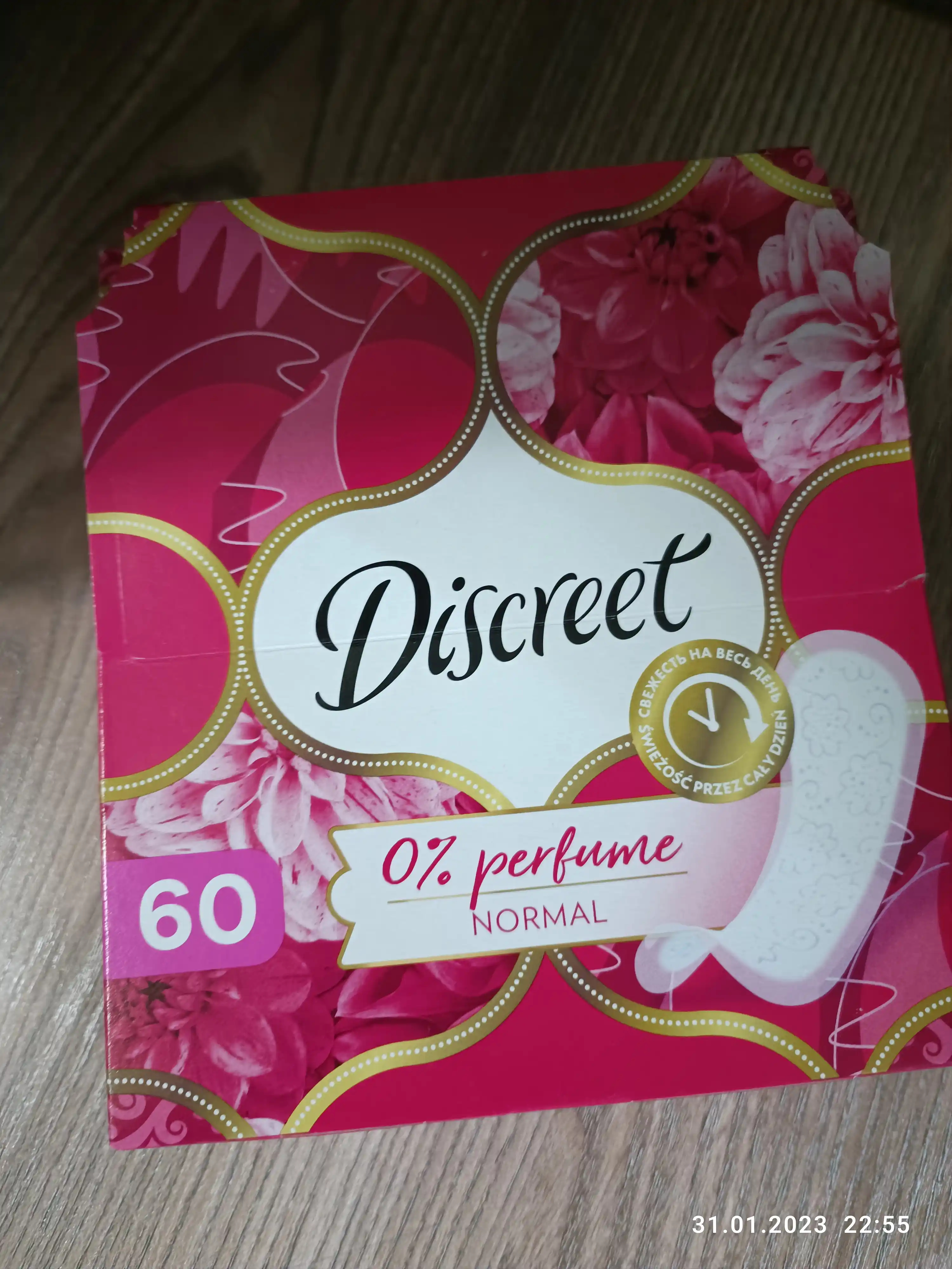 Kundalik prokladkalari Discreet Multiform Normal, 60 dona