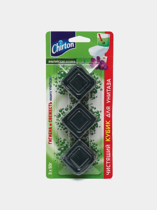 Чистящие таблетки для унитаза Chitron Альпийская долина, 3 * 50 г
