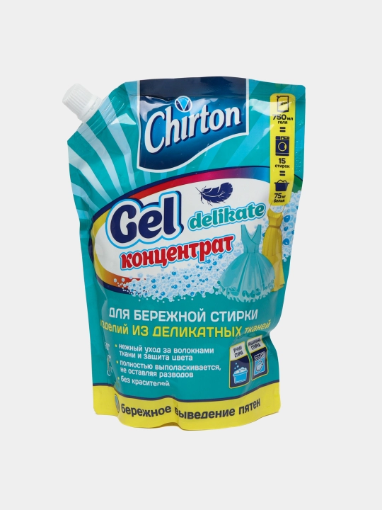 Гель концентрат для стирки Chirton, для деликатных тканей, 750 мл
