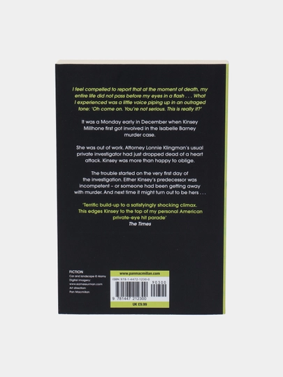 I Is For Innocent, Sue Grafton