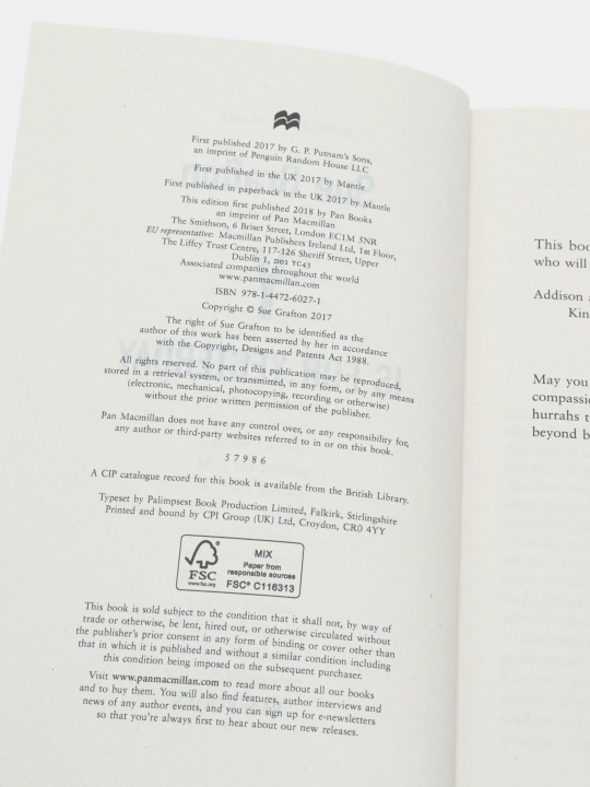Y is for Yesterday, Sue Grafton
