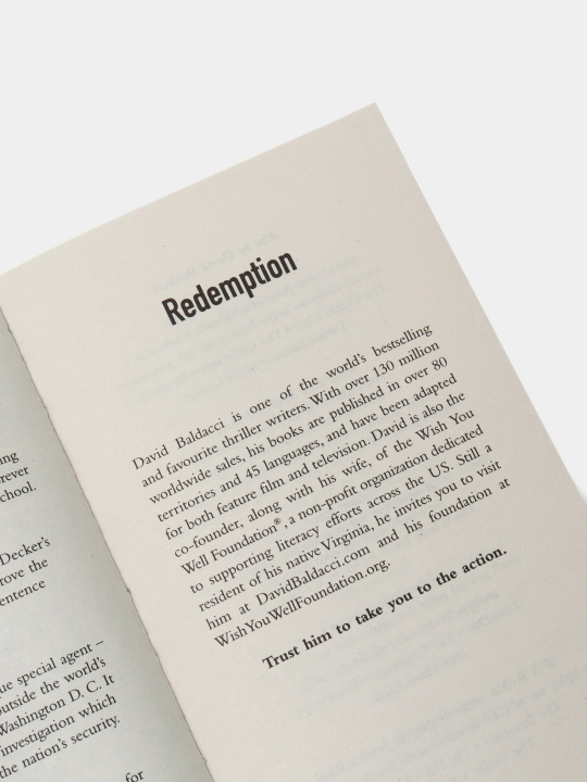 Redemption, David Baldacci
