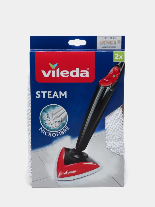 Vileda Steam Cleaner bug'li shvabra uchun almashtiriladigan nasadkalar to'plami 2 dona