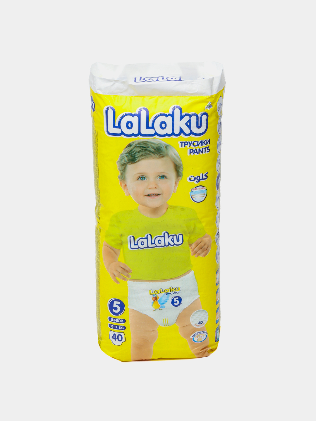 Детские подгузники-трусики Lalaku, 5 размер, 10-17 кг, 40 шт купить по ...