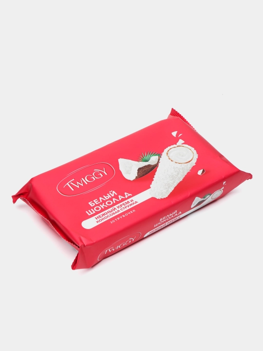 Конфеты Twiggy, с кокосовыми сливками, 185 г