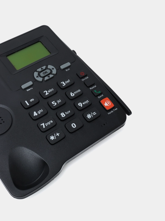 Statsionar simsiz telefon ZT600S GSM 2 ta SIM karta uyali aloqasi, FM radio