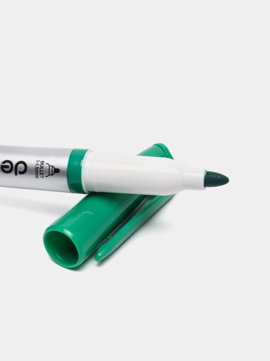 Yashil marker 5 dona oq doska uchun Deli 00650