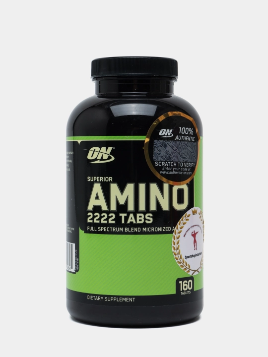 Aminokislotalar Optimum Nutrition Super Amino 2222 Tabs, 160 tabletkalar - 