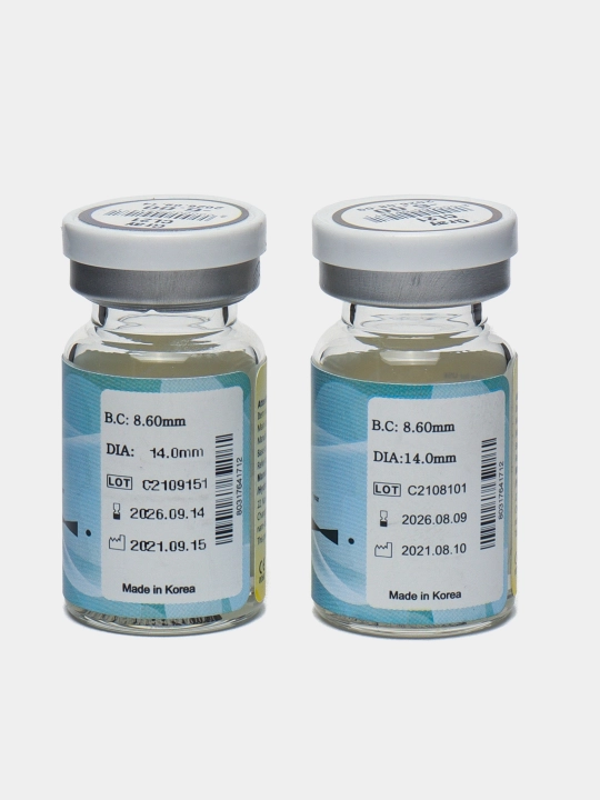 CL21 GRAY -6.00 Контактные линзы для зрения, серые, BC 8.6, DIA 14.0, 12 месяцев 