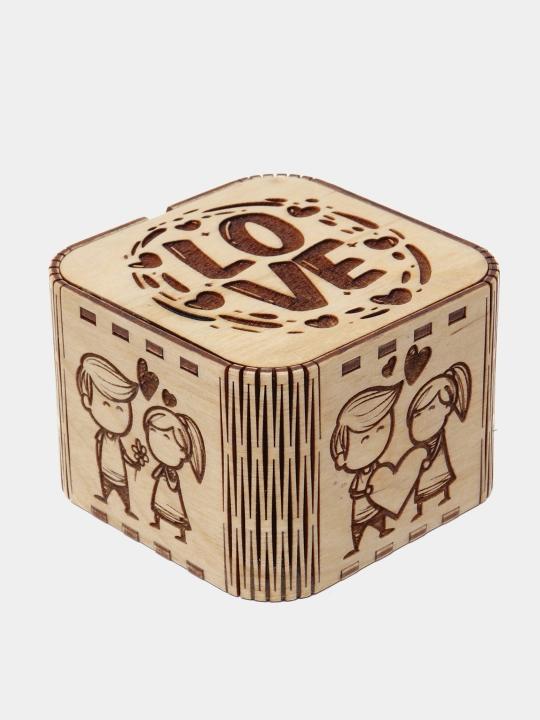 Шкатулочка для подарка Love, лакированная - 