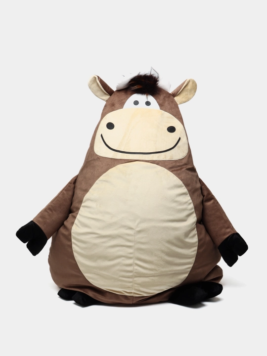 Бескаркасное кресло игрушка, мешок в виде бычка Beanbag