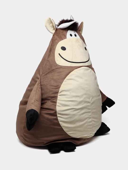 Бескаркасное кресло игрушка, мешок в виде бычка Beanbag