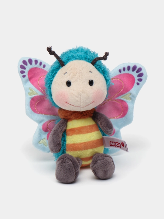 Мягкая игрушка NICI Soft toy blue Butterfly, 18 см, 47939 - 